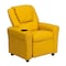 Flash Furniture Kids Recliner, 21-1/2" to 36-1/2" x 27", Upholstery Color: Yellow DG-ULT-KID-YEL-GG - alternate 1
